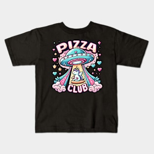 Funny Pizza Unicorn Ufo Kids T-Shirt